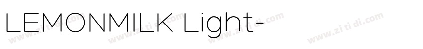 LEMONMILK Light字体转换